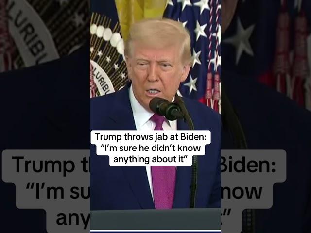 Trump throws jab at Biden about inflation "I'm sure he didn't know anything about it"