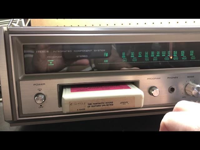 Fisher Stereo Receiver With 8 Track Player