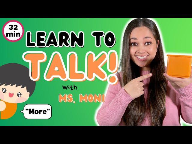 Learn To Talk | Colours, Animals, Numbers, Gestures & First Words | Toddler Learning with Ms. Moni