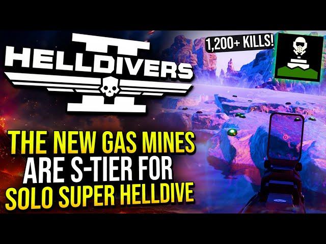 Helldivers 2 - The NEW Gas Mines are S TIER and Great for Solo Dives