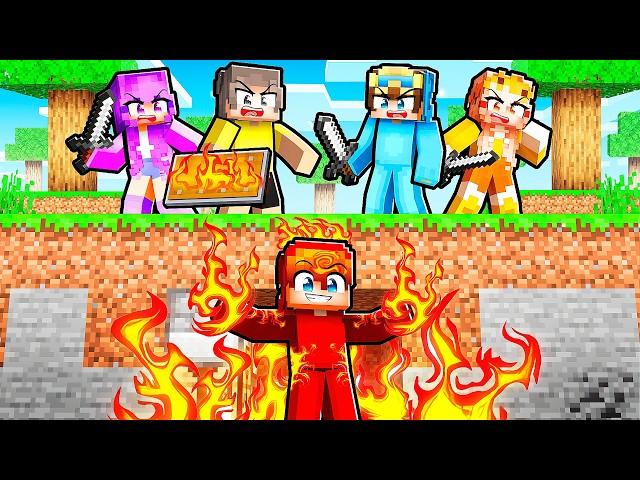 Hunters vs FIRE ELEMENTAL in Minecraft!