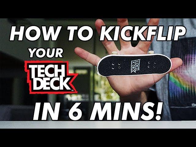 HOW TO KICKFLIP ON A TECH DECK | EASIEST WAY 2.0