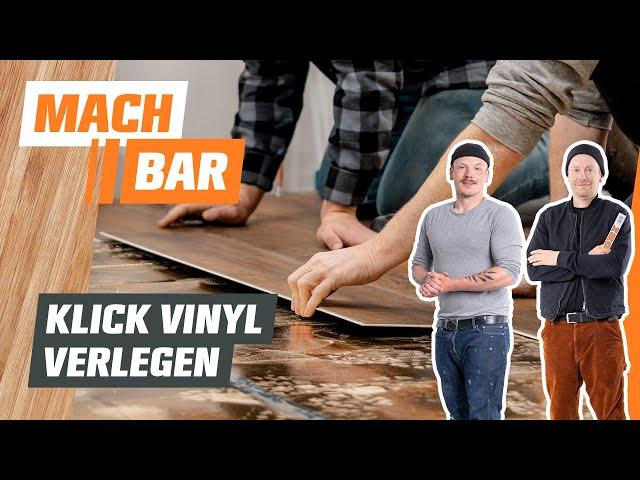 Klick Vinyl verlegen und schneiden | OBI