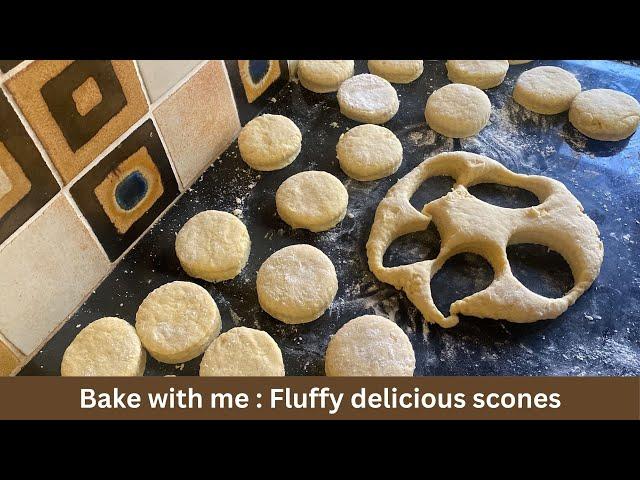 Bake with me some fluffy scones with eggs and sour milk : Fluffy scones with self raising flour