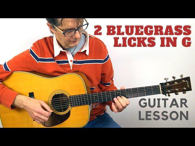  2 Bluegrass Flatpicking Guitar LICKS You Need to Know!