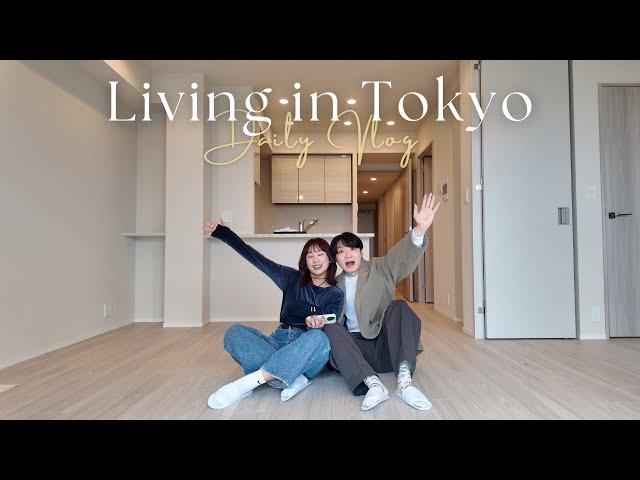 東京生活vlog｜與新家的初次見面、銀座平價小吃咖啡廳、光療DIY、休假日常穿搭｜水瓶小姐