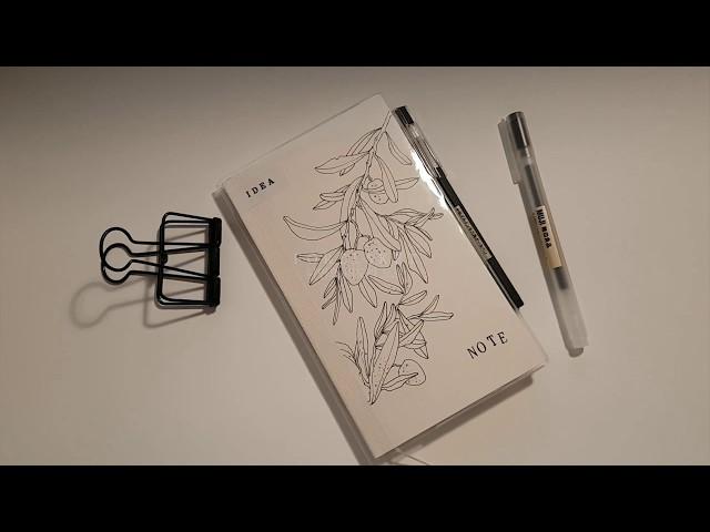 나만의 미도리 노트 만들기 | midori md notebook | drawing