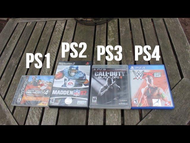 PS1 VS PS2 VS PS3 VS PS4 GAME COVERS! (COMPARISON)