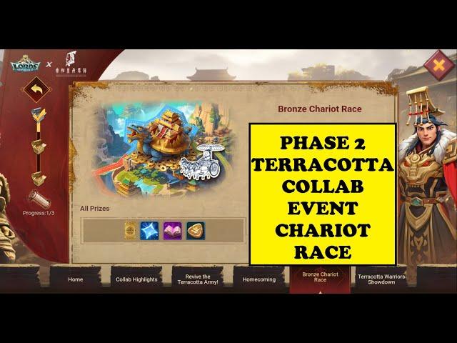 Lords Mobile - BRONZE CHARIOT RACE -  Phase 2 of the Terracotta collab event