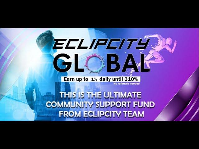 Eclipscity Global | % Guarantee for capital invested from Insurance contract | TrxChain 2.0| 1% ROI