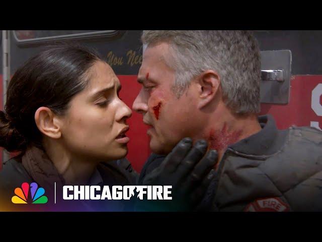 Truck 81 Explodes and the Team Comes Under Gunfire | Chicago Fire | NBC