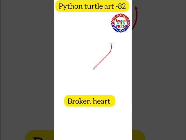 Broken  python turtle art #shorts #python #coding ©