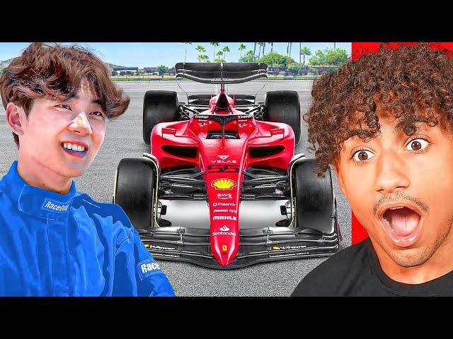 KID Becomes A Real RACE CAR DRIVER