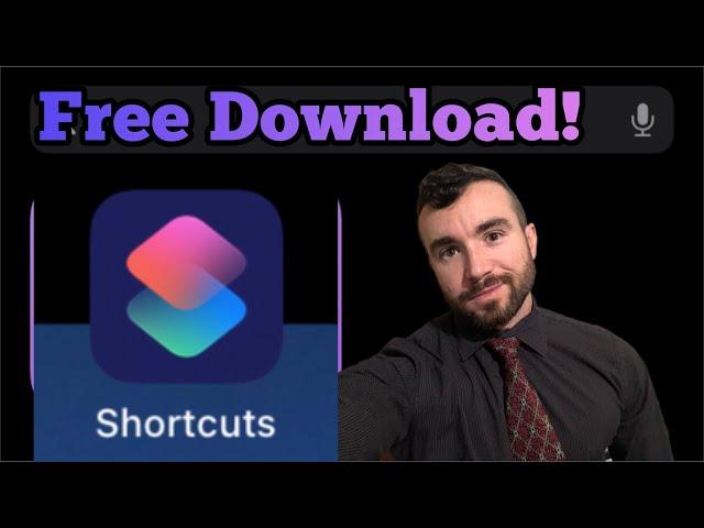 How to Convert Video to Audio - Shortcuts iPhone App Tutorial (Free Download)