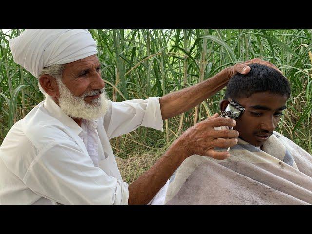 ASMR Fast Hair Cutting & Shaving With Old Barber