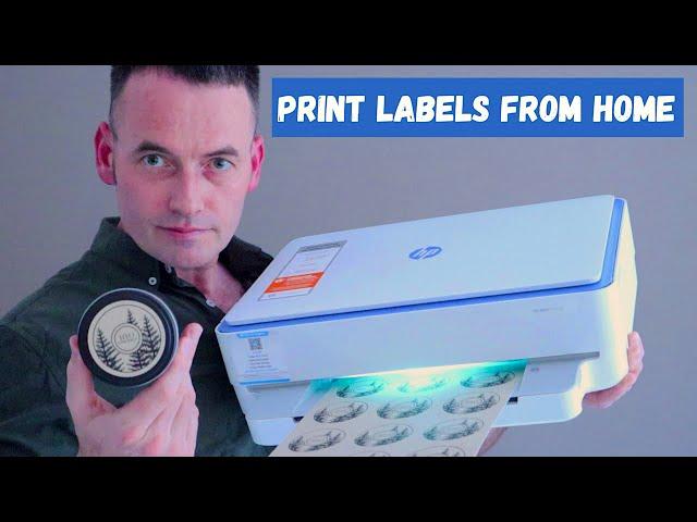 How to print labels at home using Avery and a HP Inkjet printer Simple! Make candle labels at home.