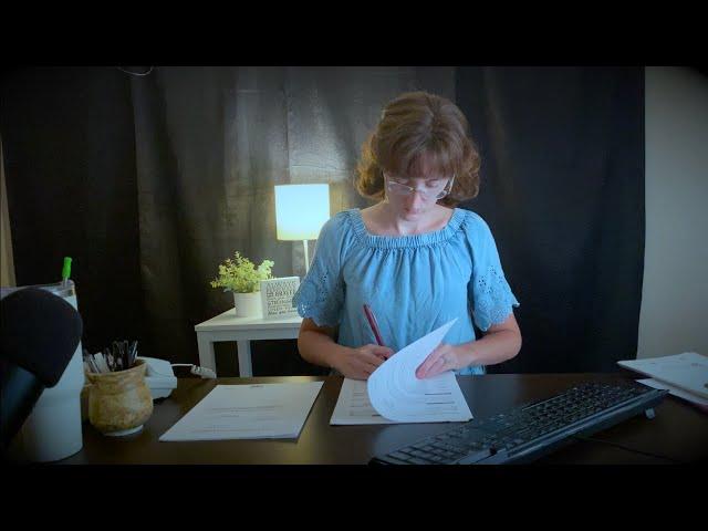 ASMR | Friendly bank clerk helps you setup your first checking account - soft spoken, roleplay