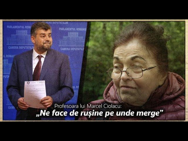 Profesoara lui Marcel Ciolacu: „Ne face de rușine pe unde merge“