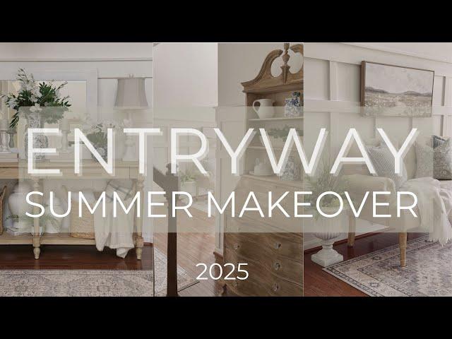 SUMMER ENTRYWAY MAKEOVER 2025 | EASY WAYS TO CREATE A SEASONAL WELCOME