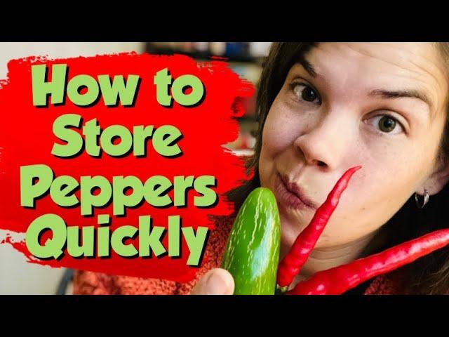 How To Store Peppers Quickly