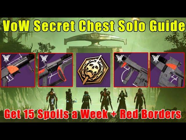 Vow of the Disciple Secret Chest Solo Guide! Get Red Borders + Spoils Each Week!