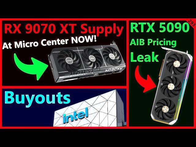 AMD RX 9070 XT Supply Leak, Nvidia RTX 5090 AIB Price, Intel Buyout |Asianometry| Broken Silicon 293
