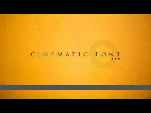 Top 25 Cinematic font pack free download | Best Cinematic Fonts | free font