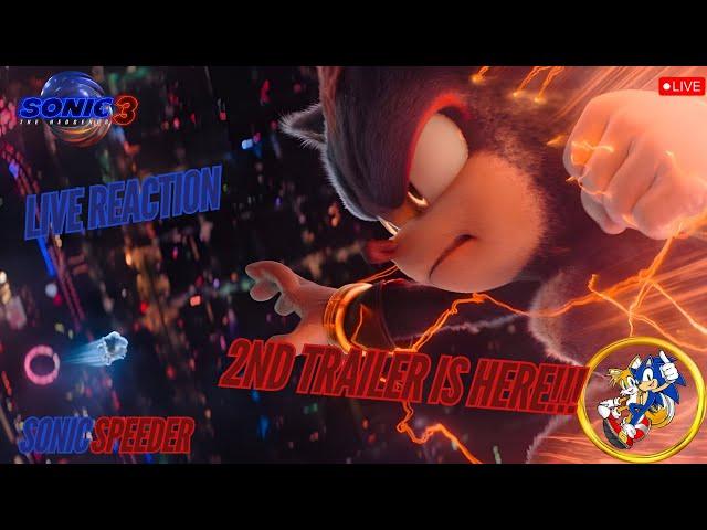 LIVE | SONIC MOVIE 3!! 2ND TRAILER REACTION | Sonic The Hedgehog 3 Trailer REACTION!!!