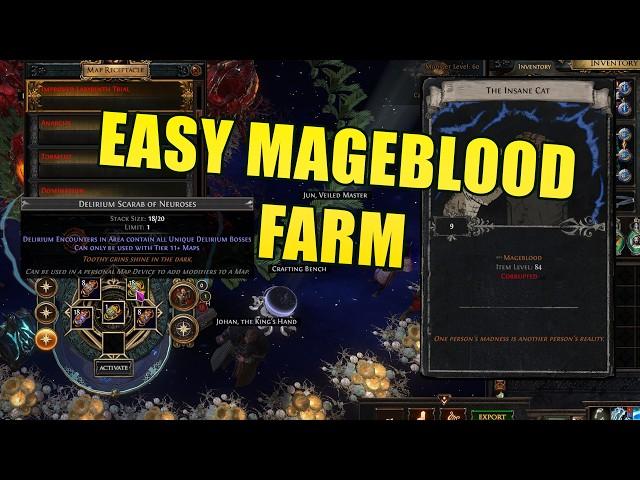 The Insane Cat Atlas Strat - Settlers of Kalguur - Easy Mageblood Farm T16 or T17 - PoE 3.25