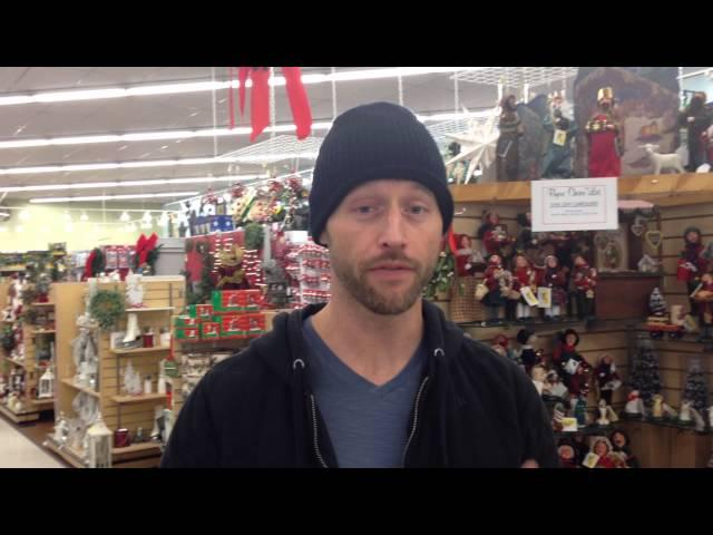 Chris Ashworth is live on the scene with tiny villagers who appear in shock.. or are just caroling.