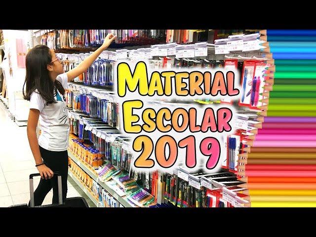 COMPRANDO MEU PRÉ MATERIAL ESCOLAR 2019 | COISAS DA LUNA