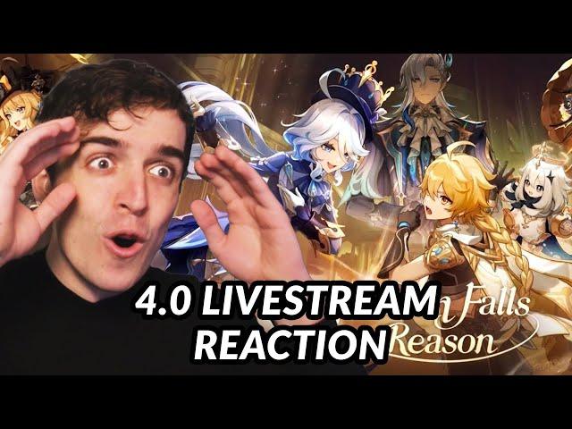 FONTAINE IS FANTASTIC! 4.0 LIVESTREAM REACTION | Genshin Impact