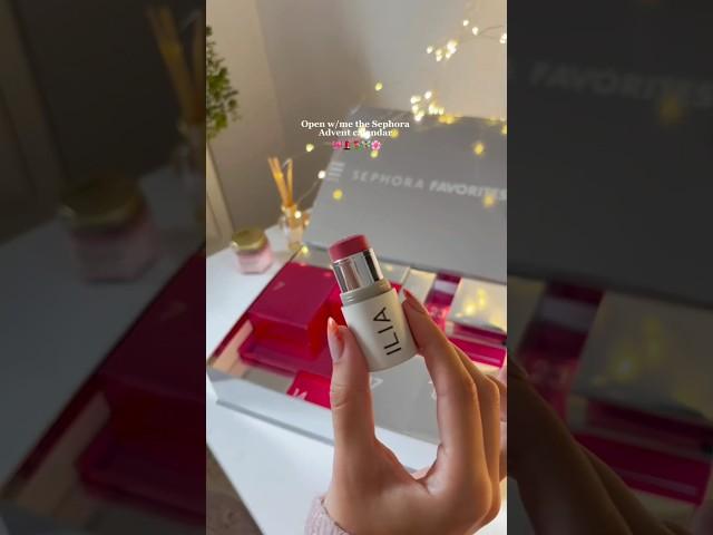 SEPHORA 2024 Christmas calendar unboxing!!  #sephora #christmas #preppy #makeup #skincare