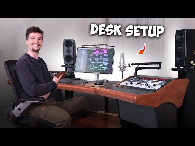 My EPIC Home Music STUDIO DESK SETUP For 2025!!!