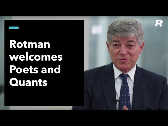 The Rotman School welcomes Poets and Quants