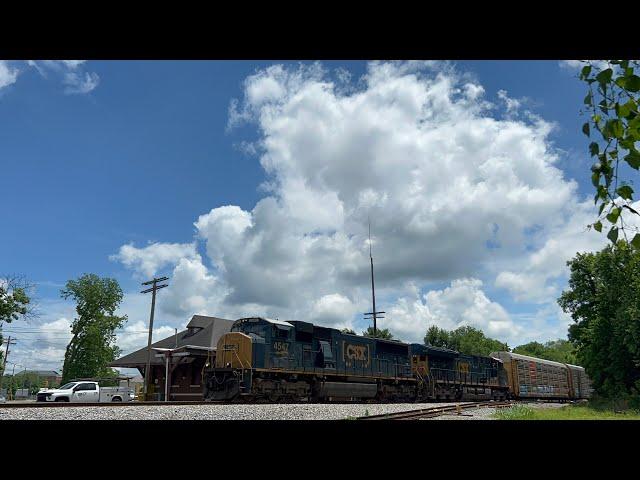 CSX SD70MACe 4547 w/ Nice K5LA Leads 60mph M202-14 on 5/17/23