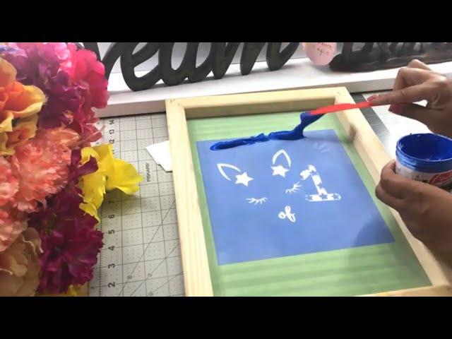 Step by step stencil screen printing tutorial