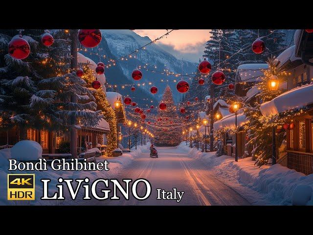 LiViGNO ITALY The Most Beautiful Christmas village in Italy ( Bondì Ghibinet! ) ️4K 50p