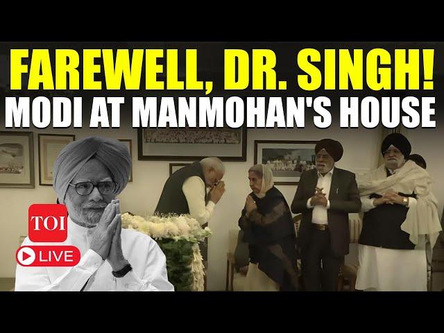 LIVE | R.I.P. Manmohan Singh: PM Modi, Amit Shah's Emotional Tribute At His Residence