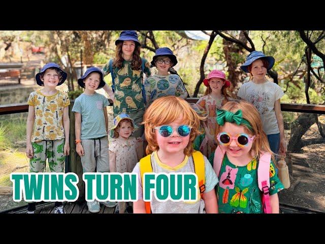 TWINS TURN FOUR | Mom of 10 w/ Twins + Triplets