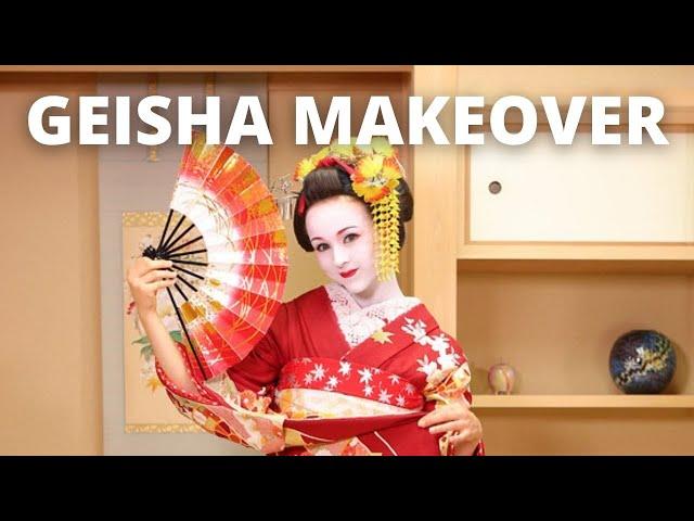 GEISHA (Maiko) MAKEOVER EXPERIENCE // Kyoto, Japan