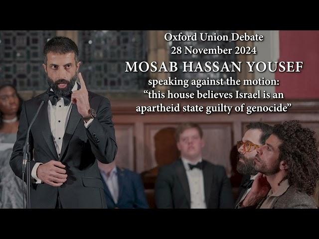 UNCENSORED The speech they tried to hide: Mosab Hassan Yousef at Oxford Union: Israel / Palestinians