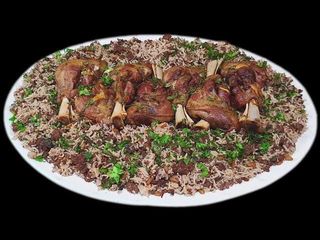 Lebanese Dinner: LEBANESE HASHWEH With LAMB HIND SHANKS