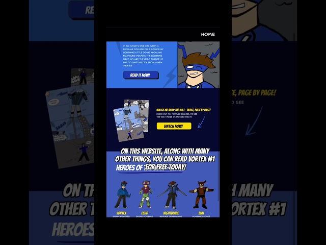 My website is live! Read Vortex #1 today! #comics #art #comicbooks #comicbookart #drawing #superhero