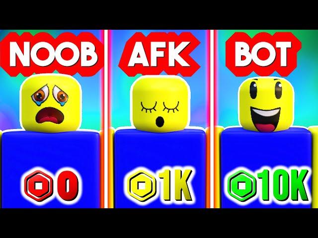 NOOB vs AFK vs BOT (Pls Donate Roblox)