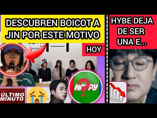 ESCANDALO! DECUBREN BOICOT hacia JIN X ESTE MOTIVO??HYBE DEJA DE SER EM..noticiasdebtsrecientes