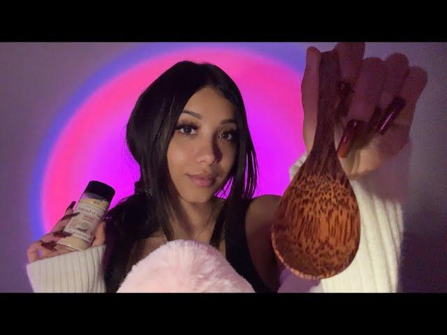 ASMR| Eating Your Face With A Wooden Spoon  MOUTH SOUNDS 