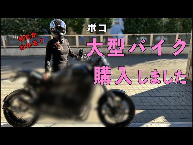 ポコ 大型バイク購入しました！なんだかわかるかな？