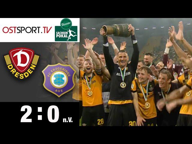 Rekordkulisse! Dynamo holt gegen Rivale Aue den Sachsenpokal: Dresden - Erzg. Aue | Sachsenpokal