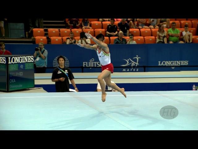 OKA Shinnosuke (JPN) - 2019 Artistic Junior Worlds, Gyor (HUN) - Qualifications Floor Exercise